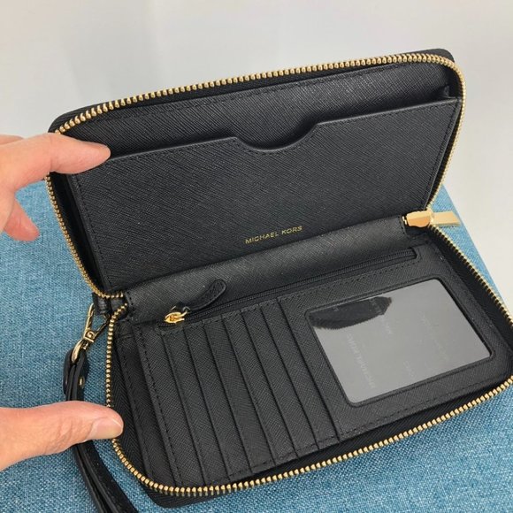 Michael Kors black classic Jet Set Saffiano leather tote bag & matching wallet - Picture 13 of 16